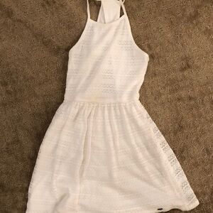 White Springtime Sweater Dress